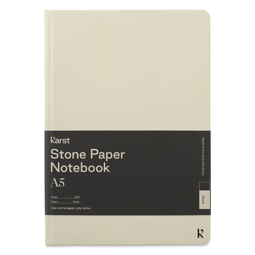 Open in modal - Karst Stone Paper Notebook - Stone, A5, Blank, front