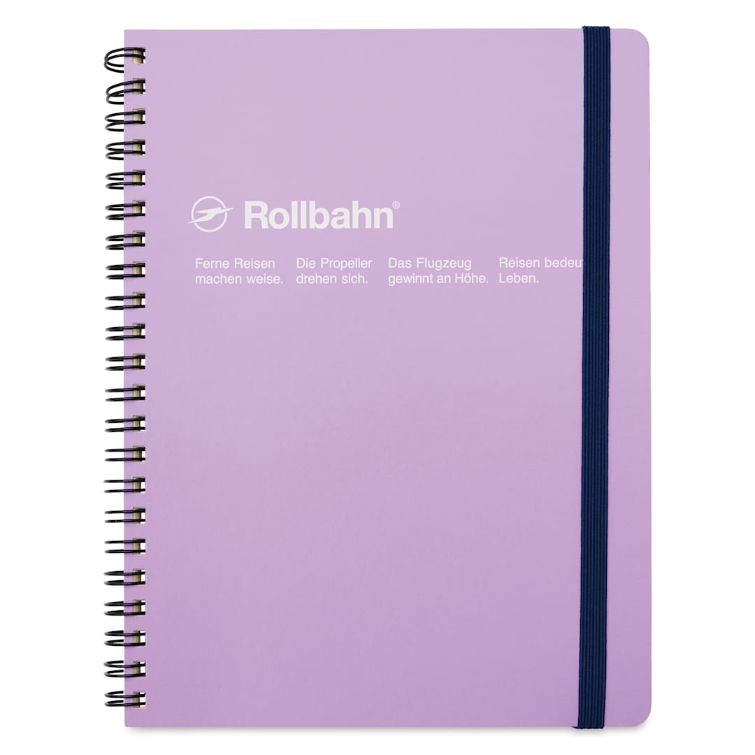 Open in modal - Delfonics Rollbahn Classic Spiral Notebook - Light Purple, A5, cover