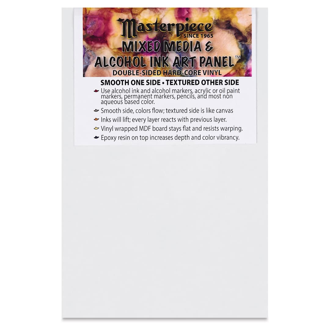 Open in modal - Masterpiece Mixed Media and Alcohol Ink Art Panel - 4" x 6"