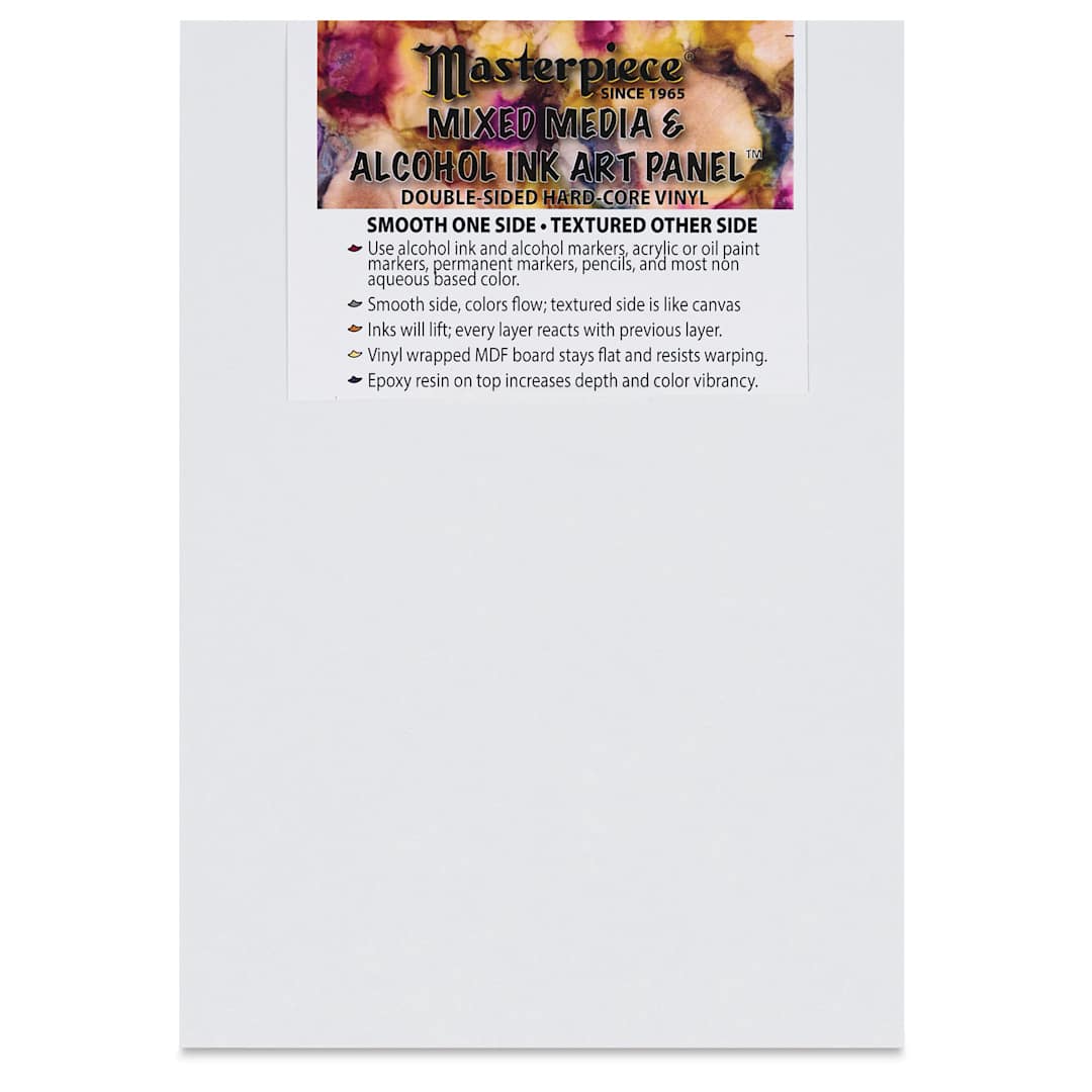 Open in modal - Masterpiece Mixed Media and Alcohol Ink Art Panel - 5" x 7"