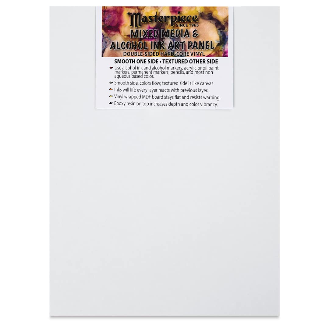 Open in modal - Masterpiece Mixed Media and Alcohol Ink Art Panel - 6" x 8"