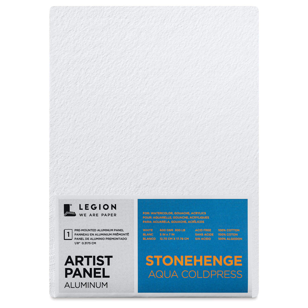 Open in modal - Legion Stonehenge Aqua Aluminum White Panel - 5" x 7"