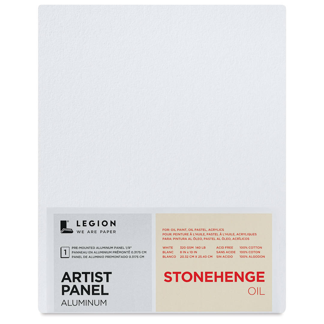 Open in modal - Legion Stonehenge Oil Aluminum Artist Panel - 8" x 10", front of packaging