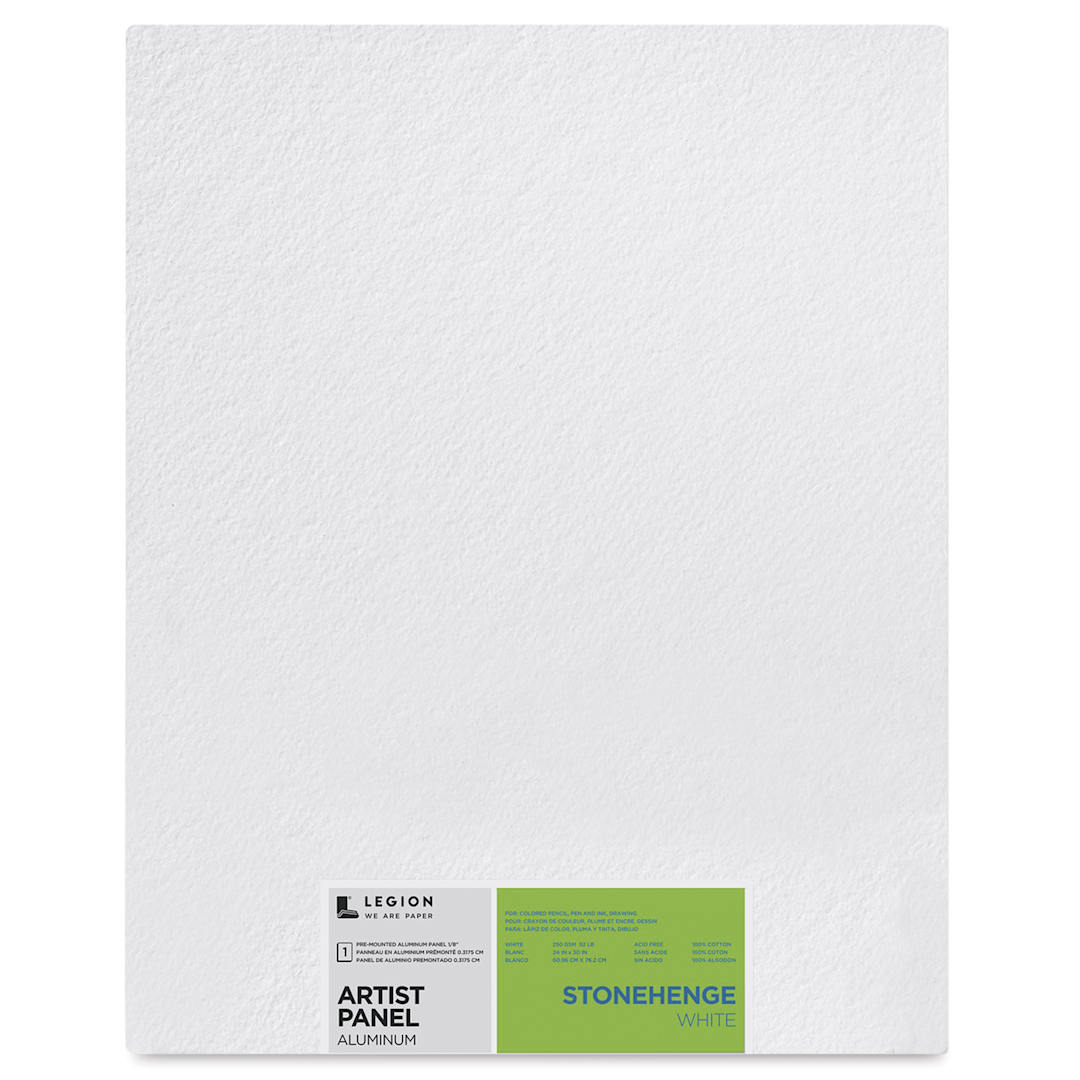 Open in modal - Legion Stonehenge White Drawing Aluminum Artist Panel - 24" x 30"