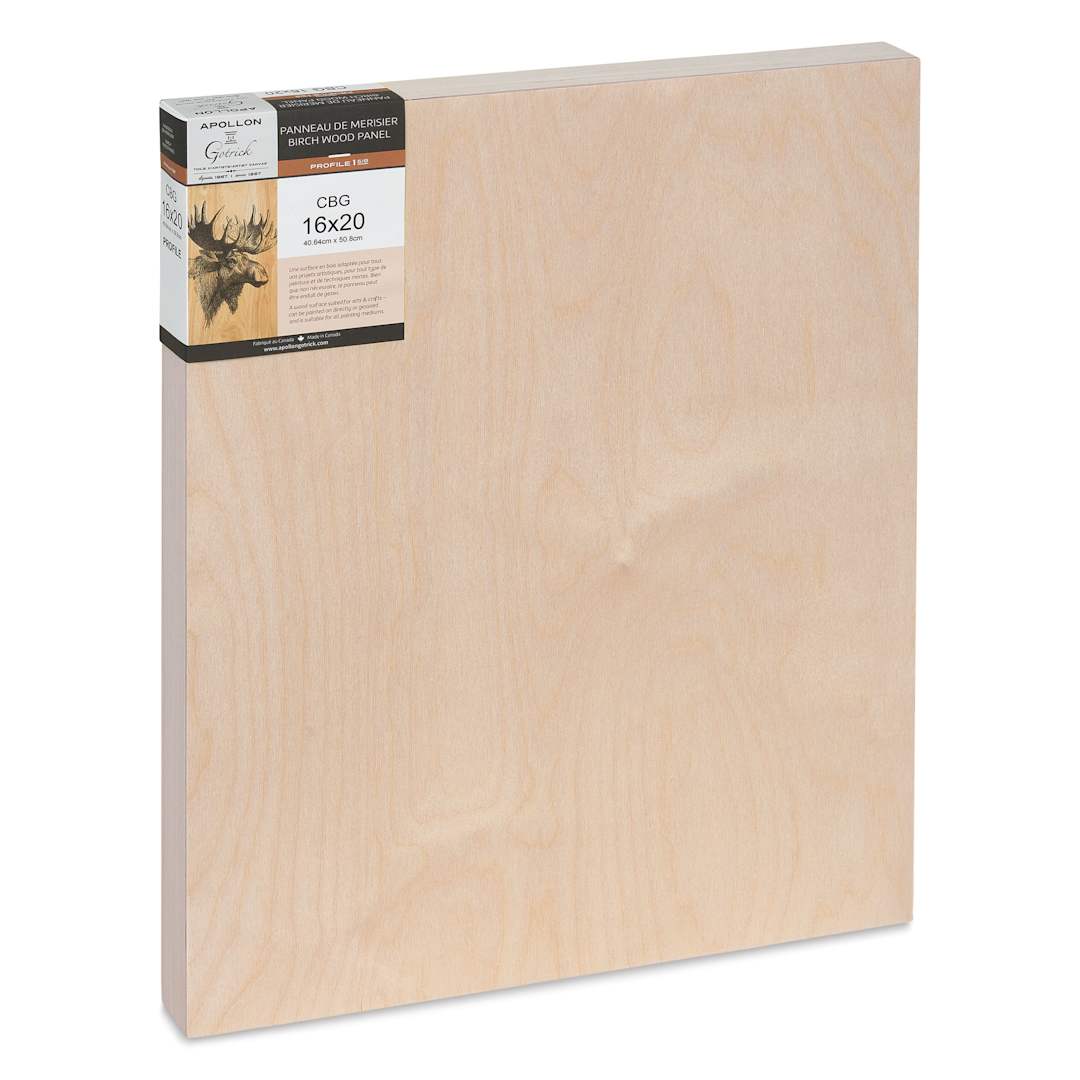 Open in modal - Apollon Gotrick Cradled Wood Panel - 16" x 20", 1-5/8" Profile