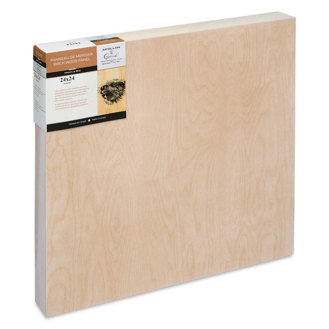 Open in modal - Apollon Gotrick Cradled Wood Panel - 24" x 24", 2-5/8" Profile