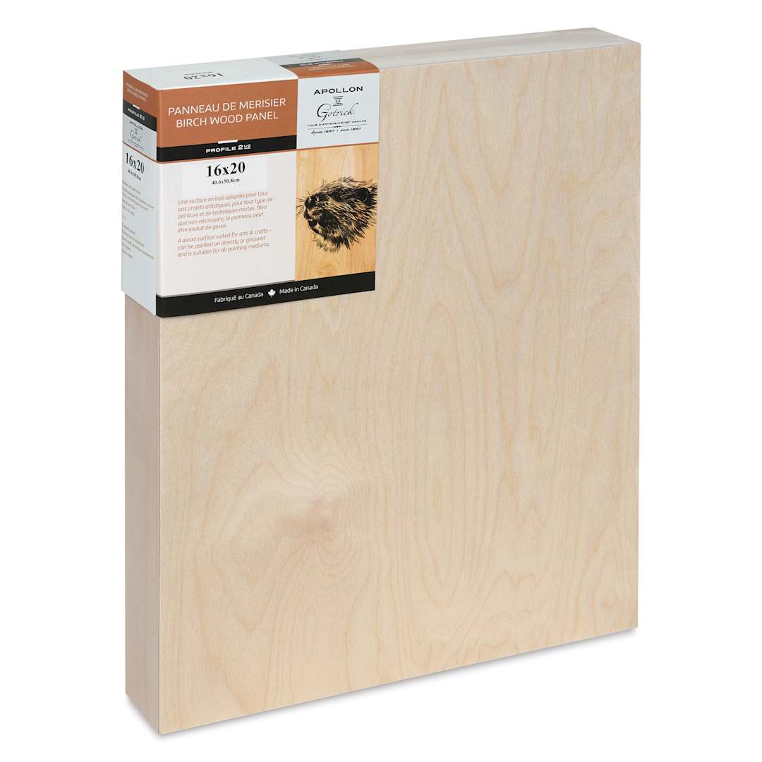 Open in modal - Apollon Gotrick Cradled Wood Panel - 16" x 20", 2-5/8" Profile