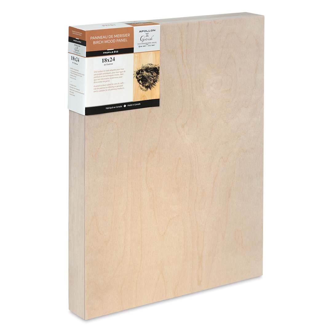 Open in modal - Apollon Gotrick Cradled Wood Panel - 18" x 24", 2-5/8" Profile