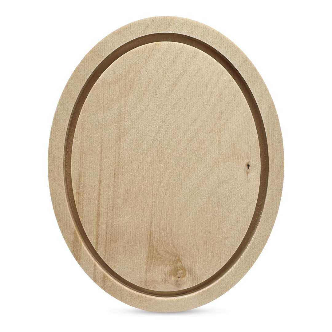 Open in modal - Trekell Oval Wood Floater Panels - 6" x 8" with 1/2" Profile