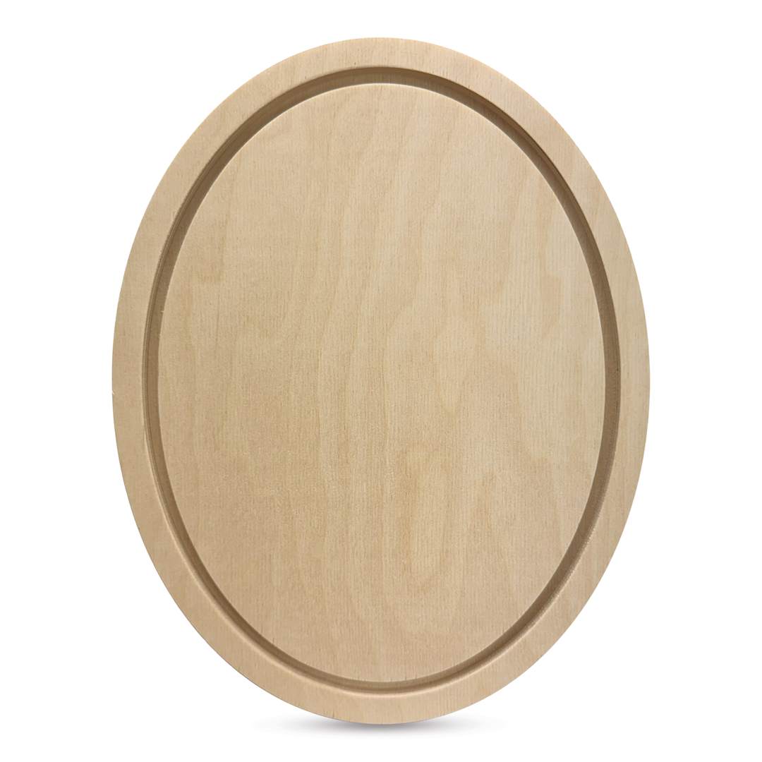 Open in modal - Trekell Oval Wood Floater Panels - 7-1/2" x 10" with 1/2" Profile