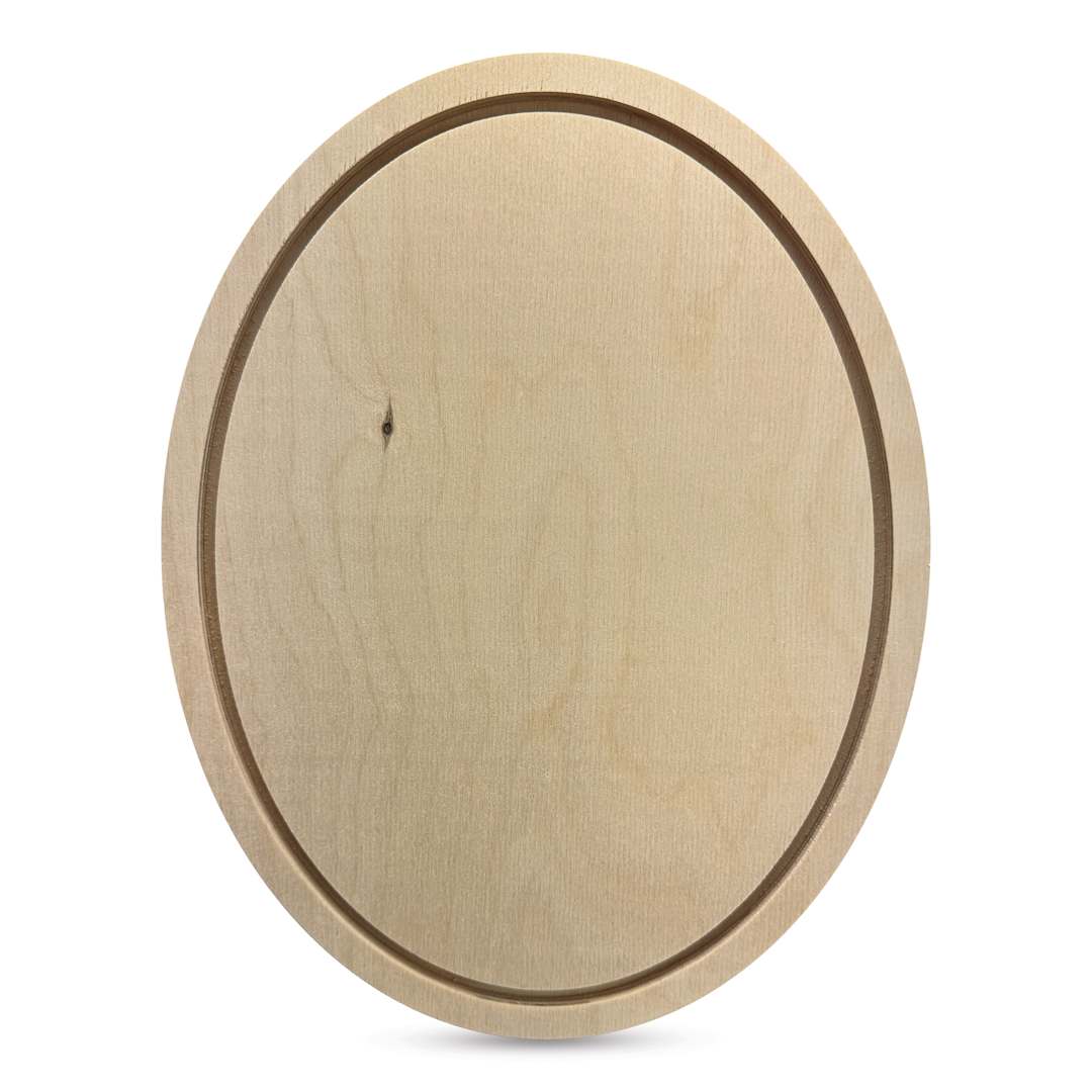 Open in modal - Trekell Oval Wood Floater Panels - 9" x 12" with 1/2" Profile