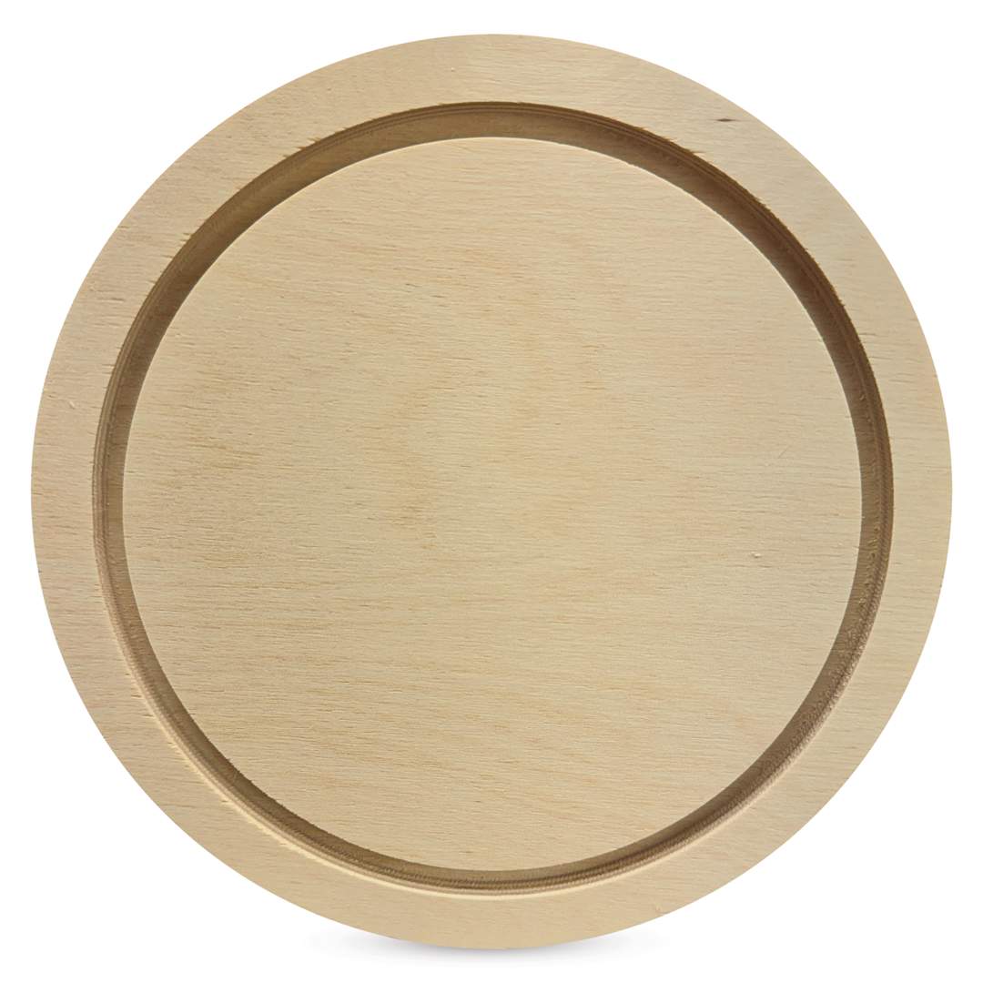 Open in modal - Trekell Round Wood Floater Panel - 6" Dia, 1/2" Profile