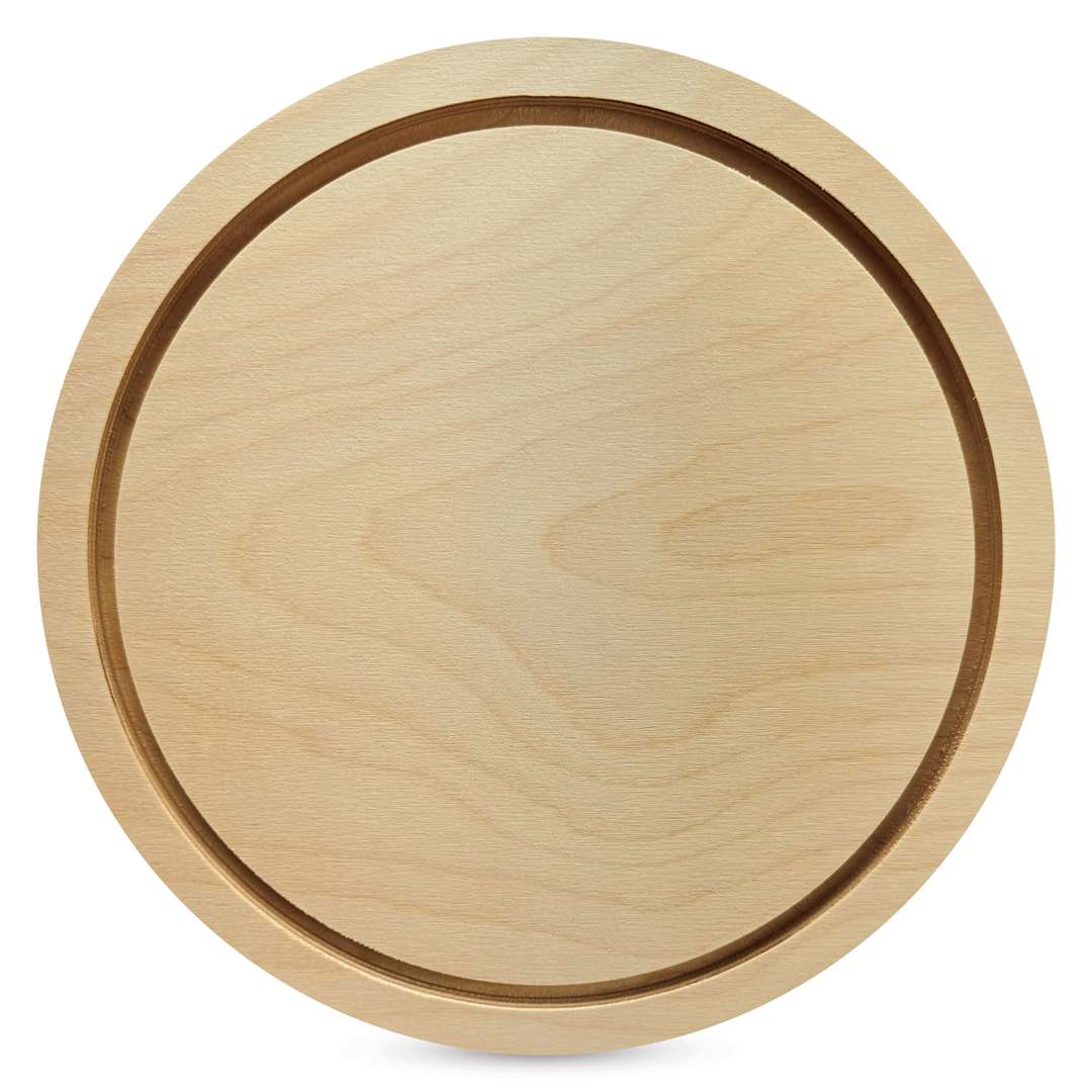 Open in modal - Trekell Round Wood Floater Panel - 8" Dia, 1/2" Profile
