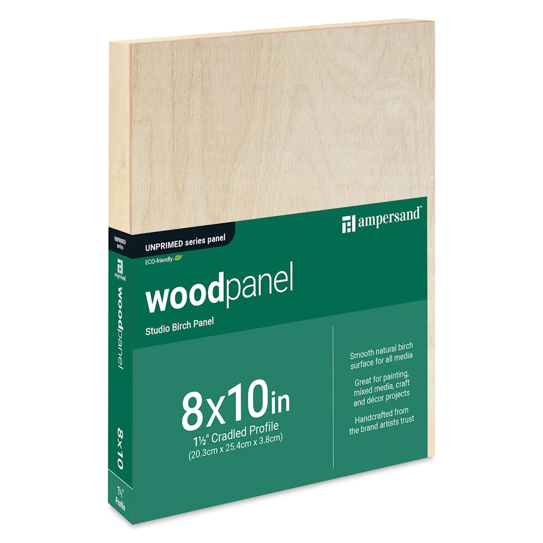 Open in modal - Ampersand Woodpanel - 8" x 10", 1-1/2" Cradle