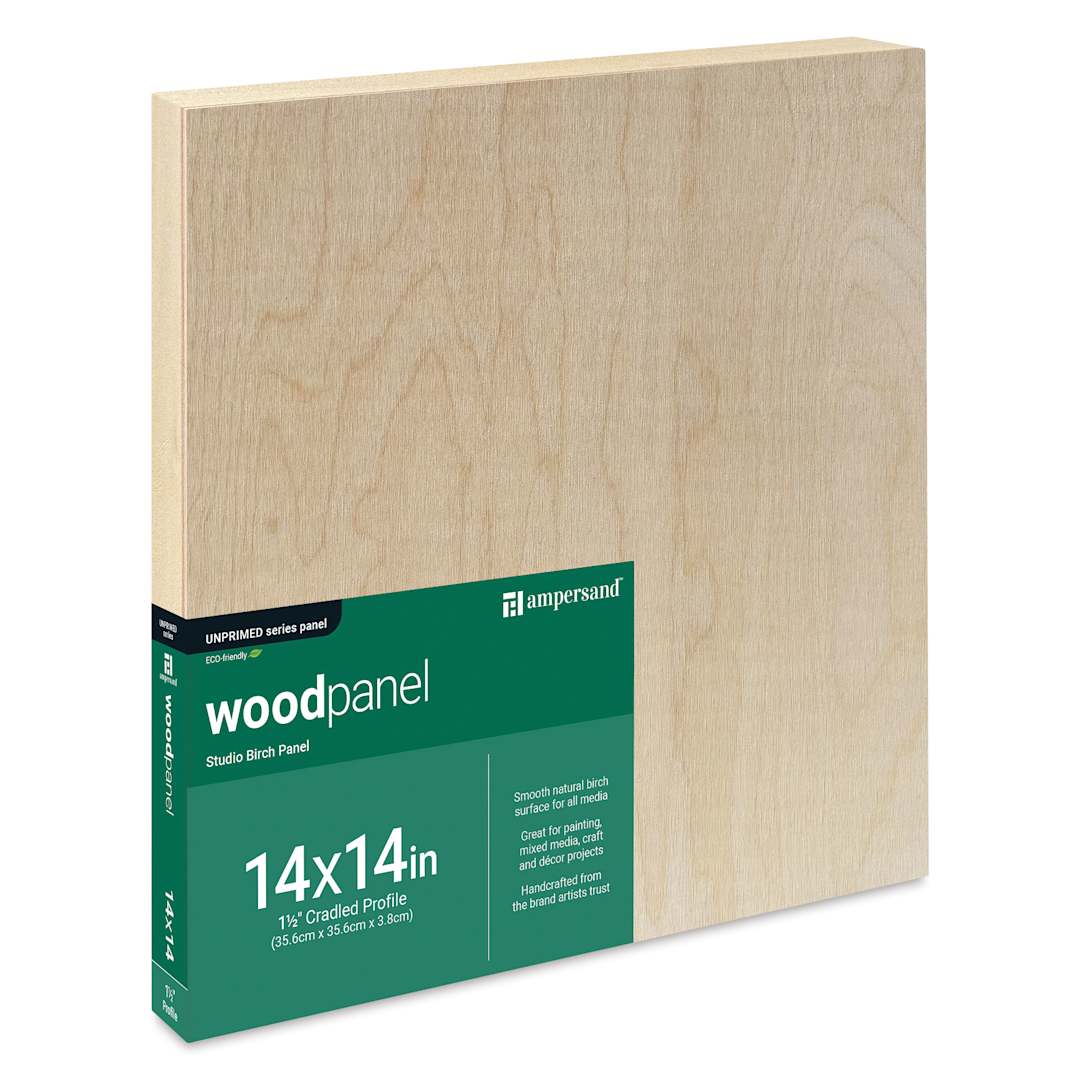 Open in modal - Ampersand Woodpanel - 12" x 48", 1-1/2" Cradle