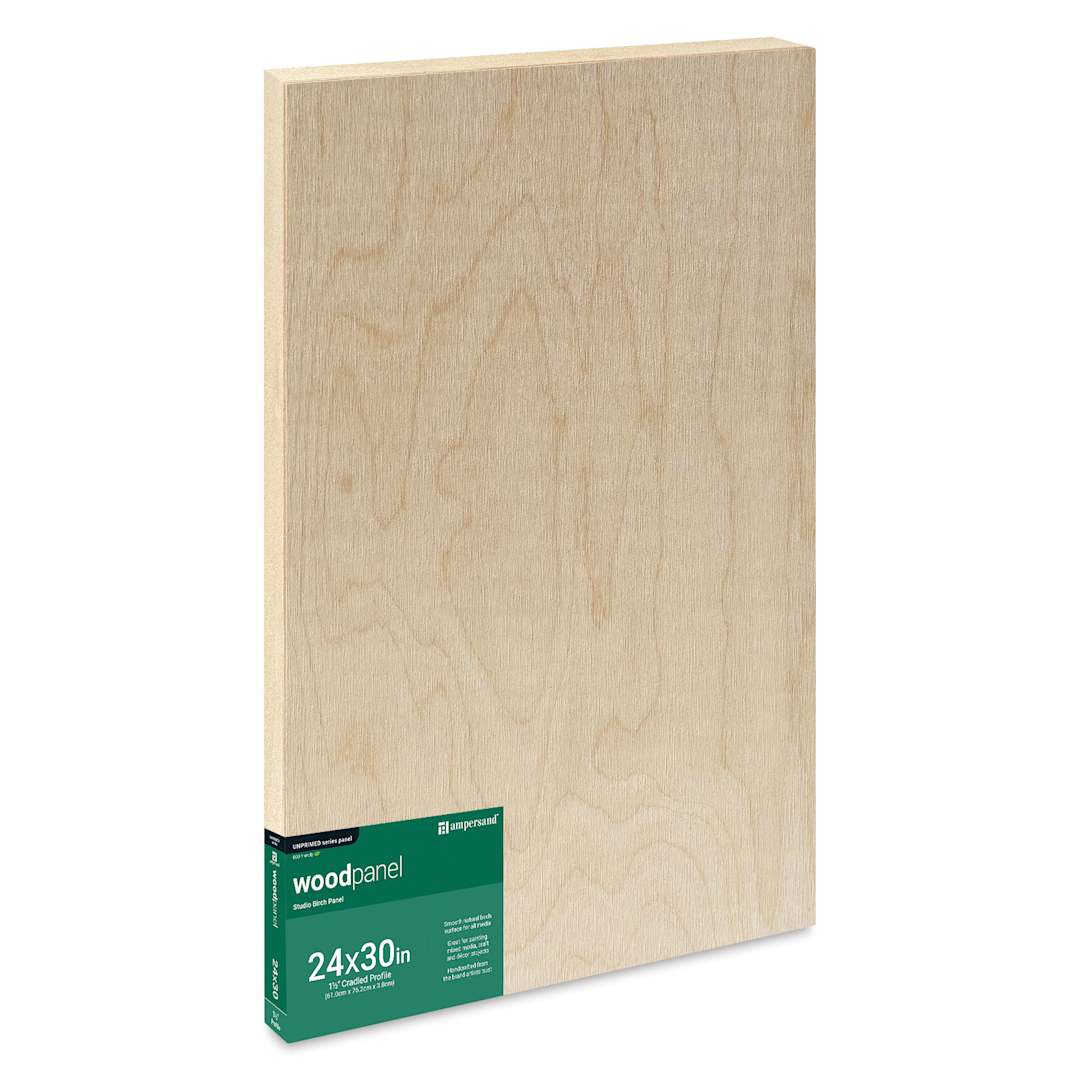 Open in modal - Ampersand Woodpanel - 24 x 30", 1-1/2" Cradle