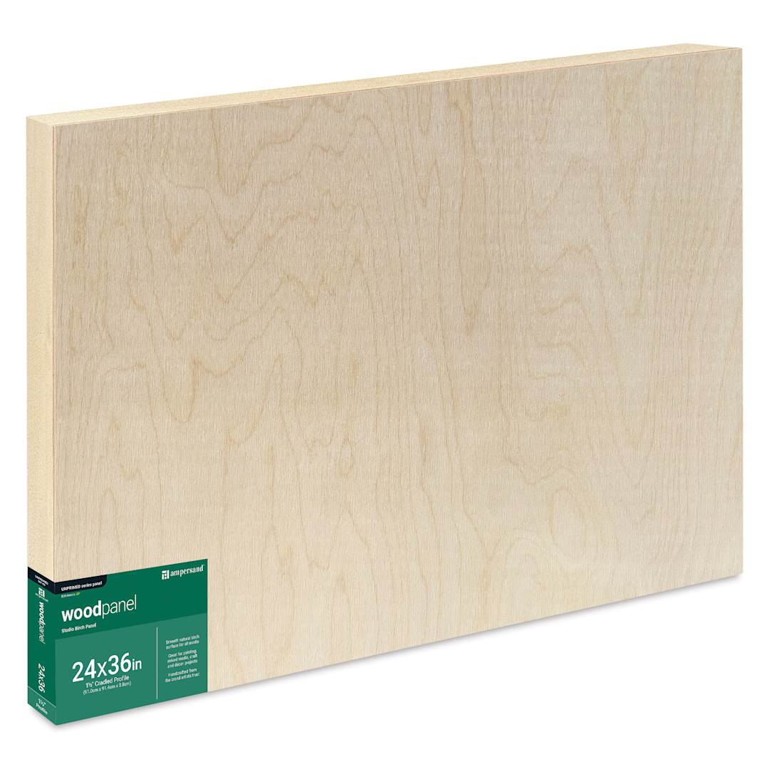 Open in modal - Ampersand Woodpanel - 24 x 36", 1-1/2" Cradle