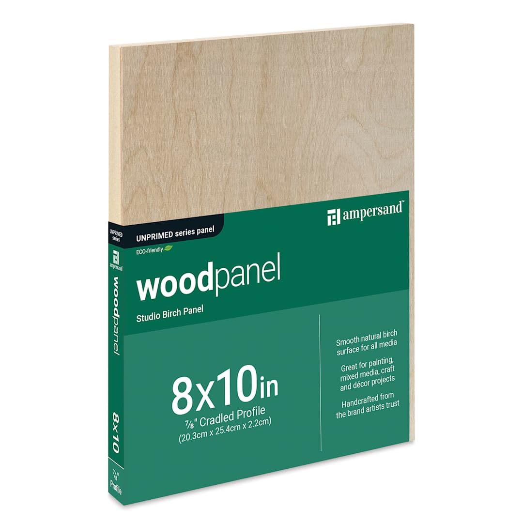 Open in modal - Ampersand Woodpanel - 8" x 10", 7/8 Cradle