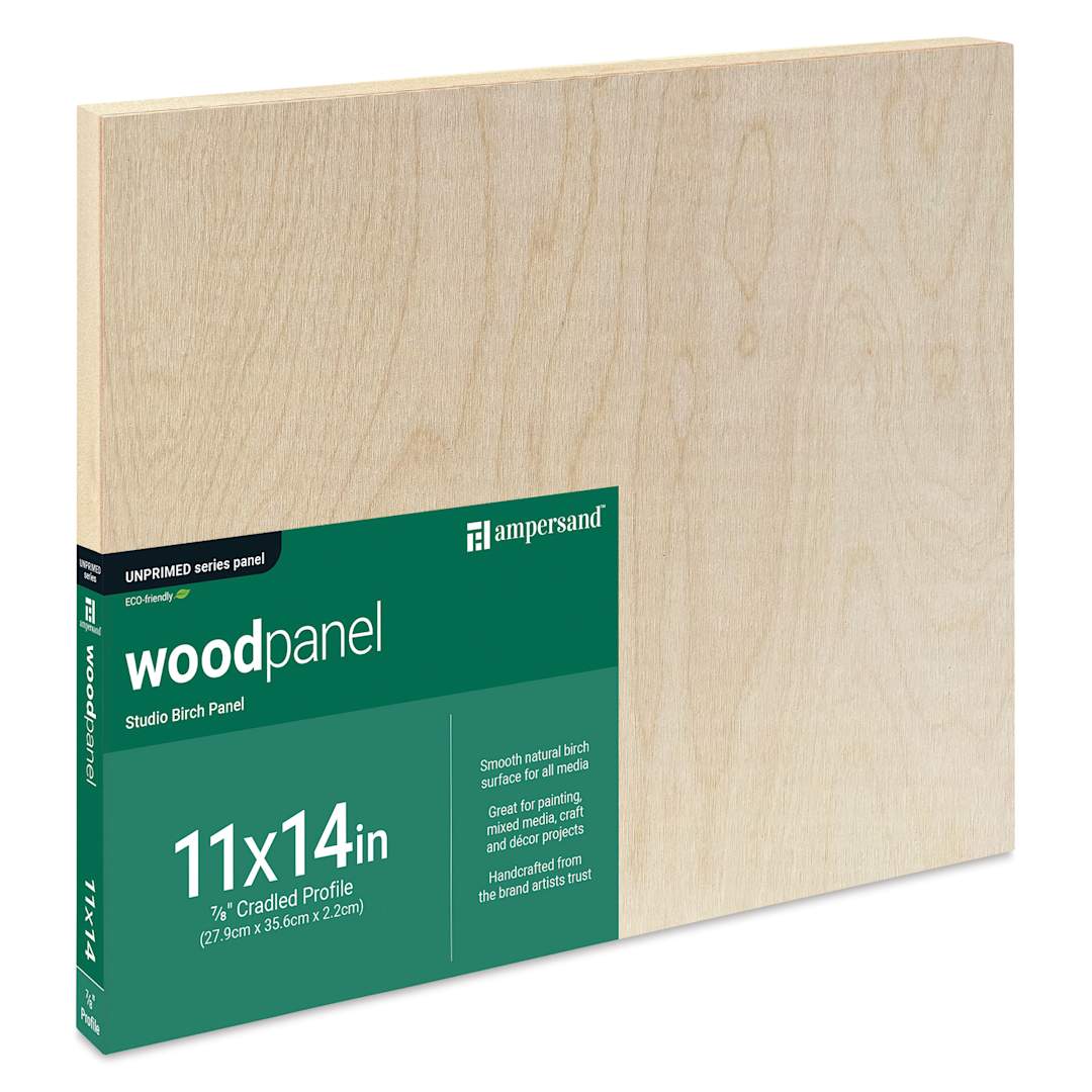 Open in modal - Ampersand Woodpanel - 11" x 14", 7/8 Cradle