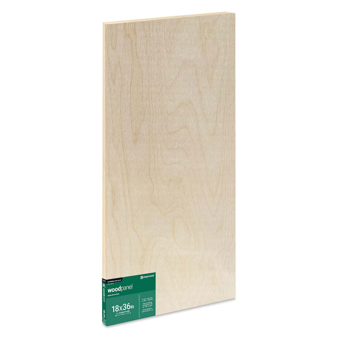 Open in modal - Ampersand Woodpanel - 18" x 36", 7/8 Cradle