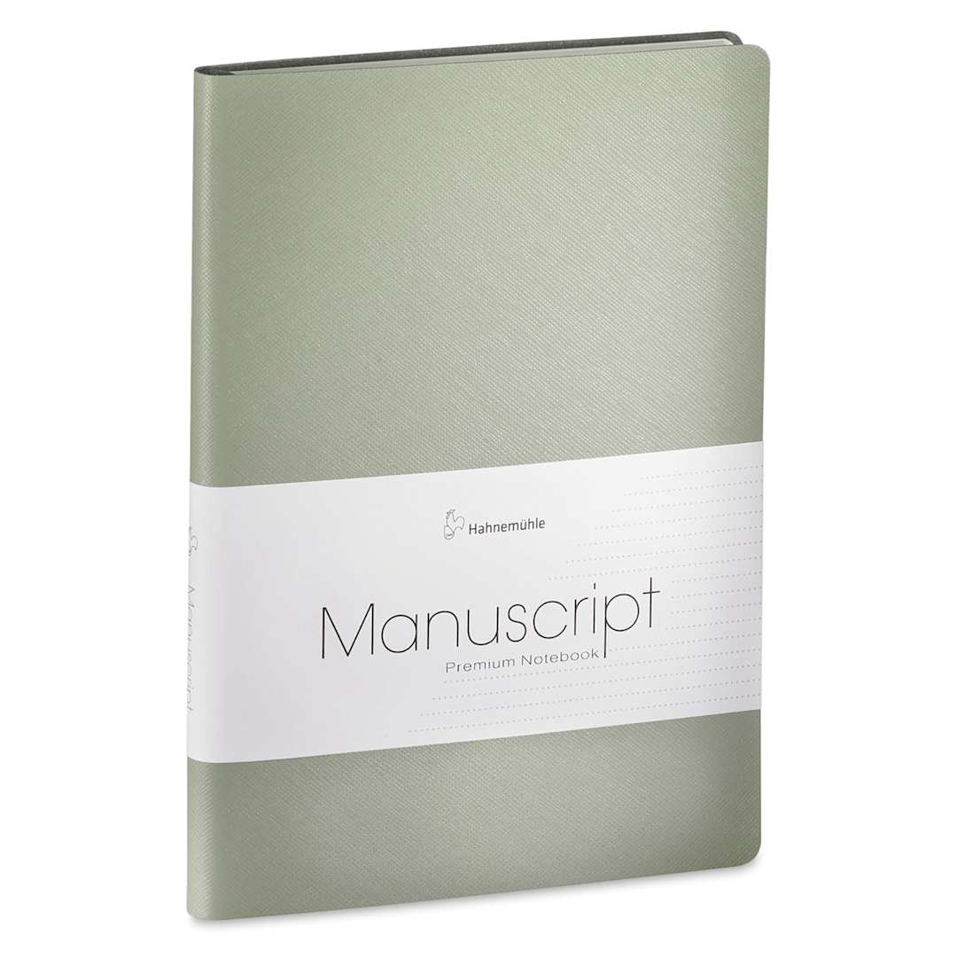 Open in modal - Hahnemühle Manuscript Notebook - Sage, Dot Grid, A5, 192 Pages
