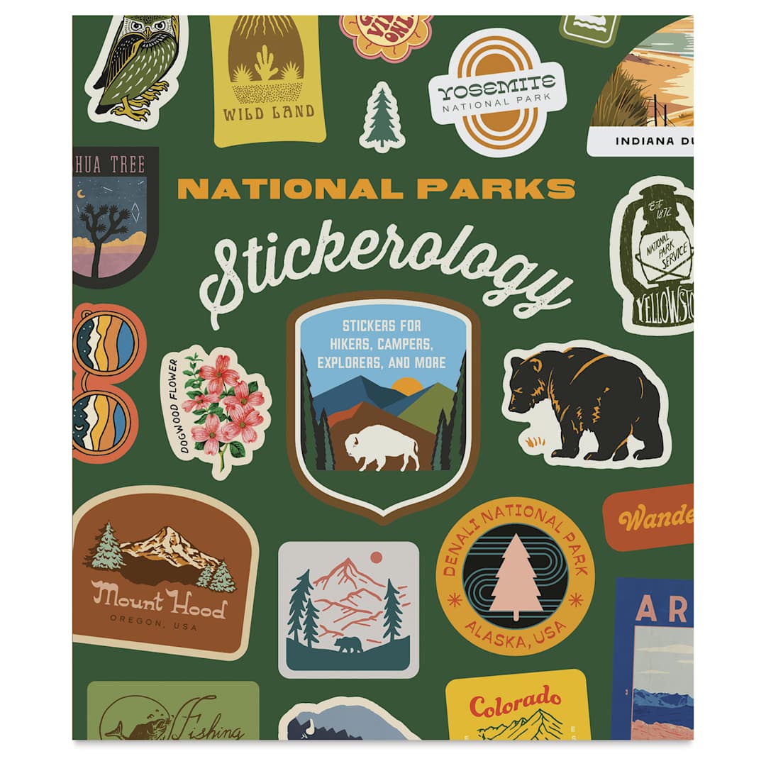 Open in modal - National Parks Stickerology Book, front cover