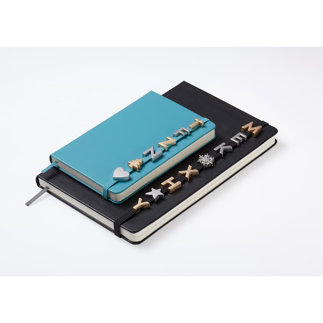 Open in modal - Moleskine Letter Series Notebook Pins, pins on notebooks