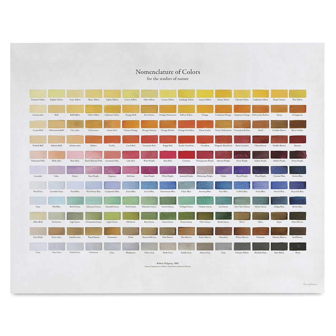 Open in modal - Roomytown Nomenclature of Colors Fine Art Giclee Print - Robert Ridgway, 11" x 14"