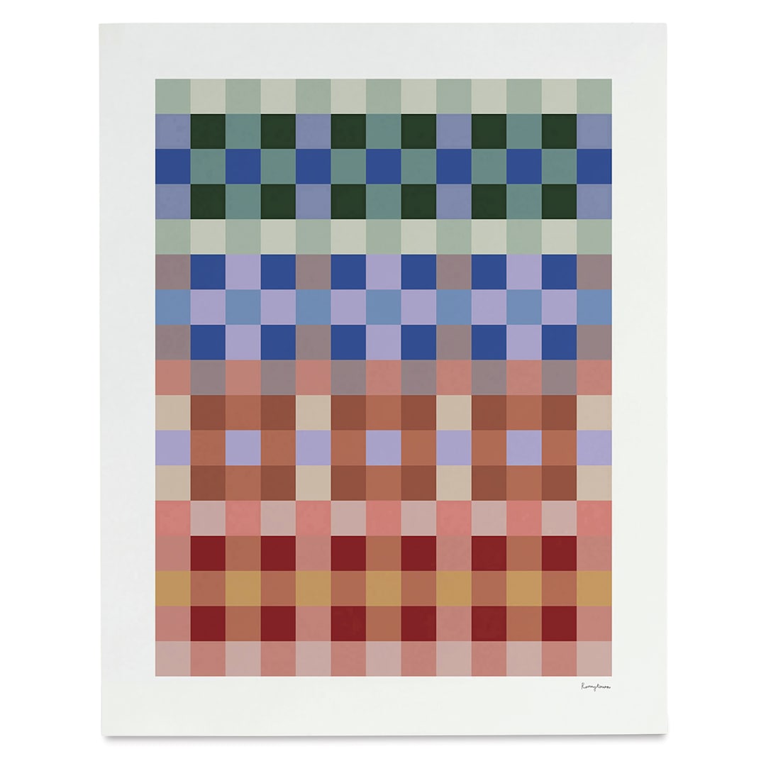 Open in modal - Roomytown Pattern Studies Fine Art Prints, Plaid Pattern