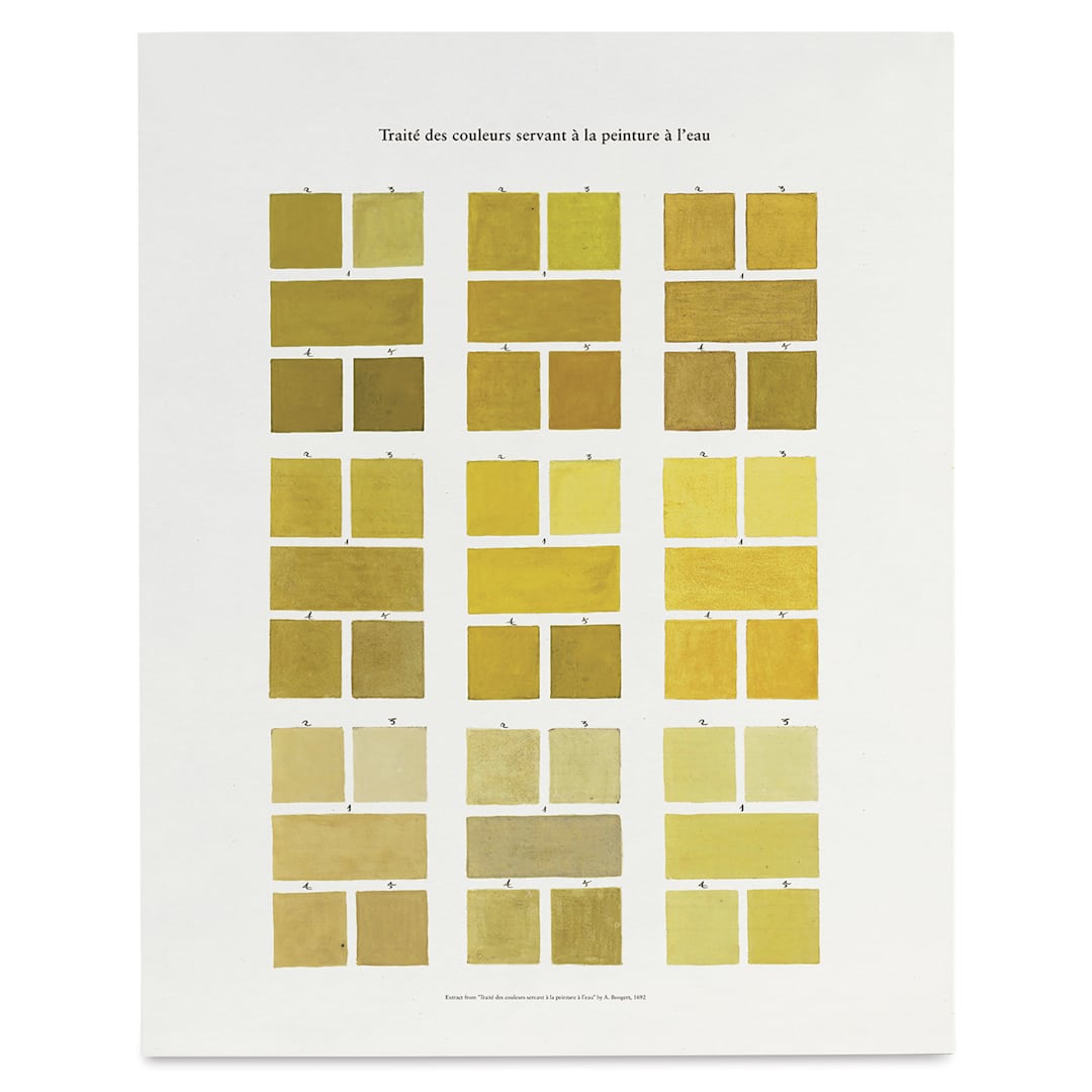 Open in modal - Roomytown Watercolor Swatches Fine Art Giclee Print - Yellows, 11" x 14"