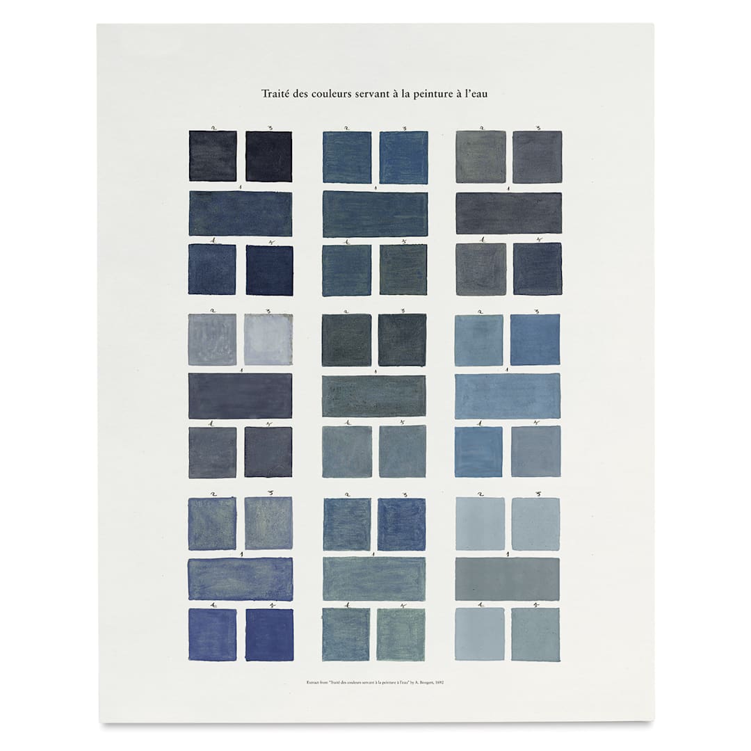 Open in modal - Roomytown Watercolor Swatches Fine Art Giclee Print - Blues, 11" x 14"