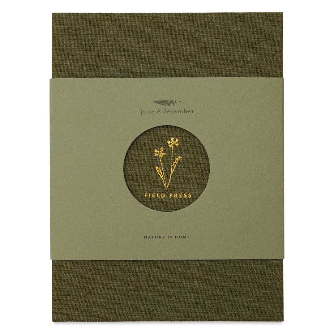 Open in modal - June & December Flower Press - Field, 6" x 8", front with packaging