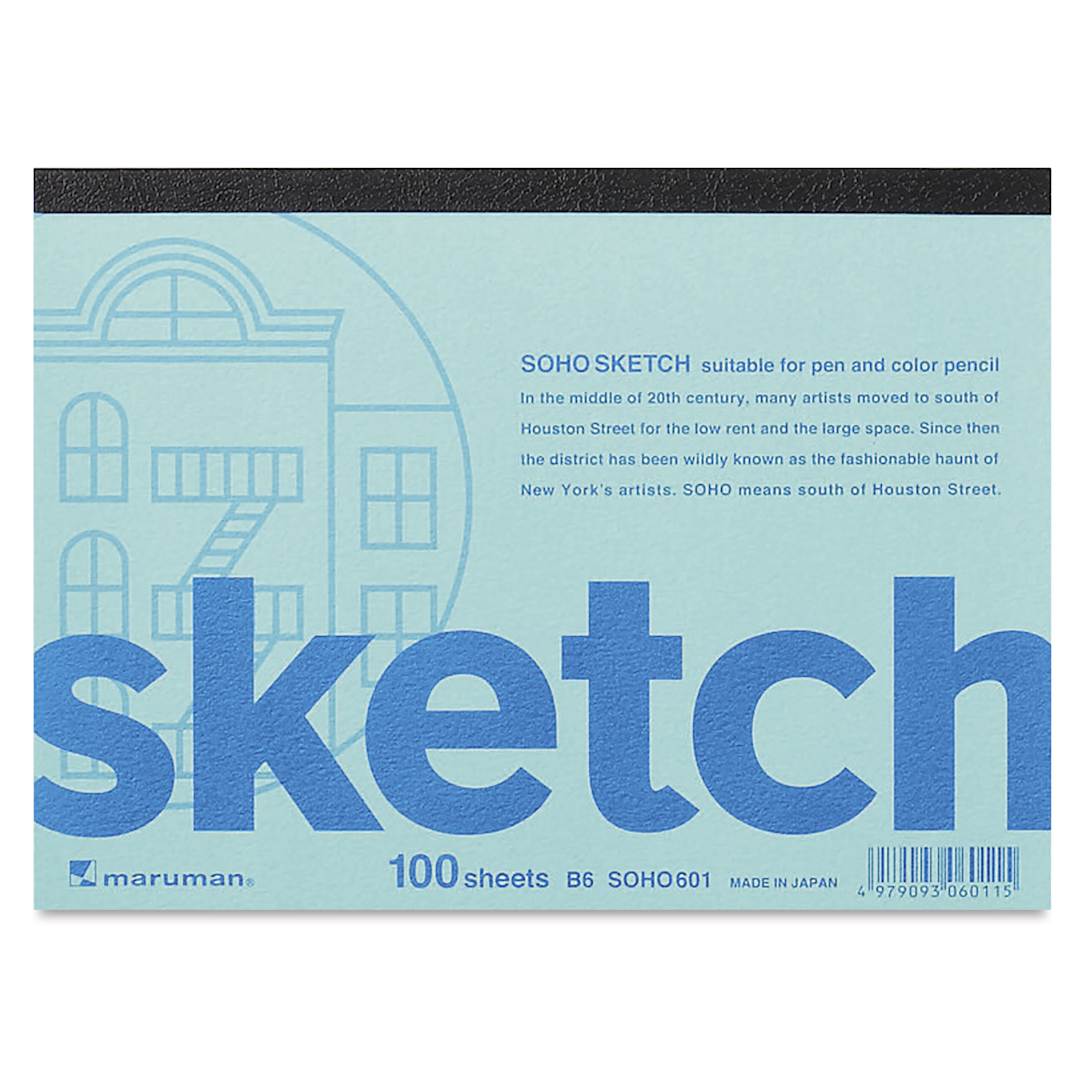 Open in modal - Maruman Soho Series Sketchbook - B6, 5" x 6.7", 100 Sheets