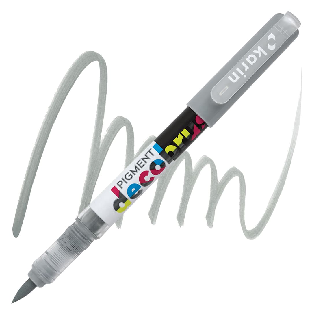 Open in modal - Karin Pigment Decobrush Marker - Neutral Grey 2 marker and swatch