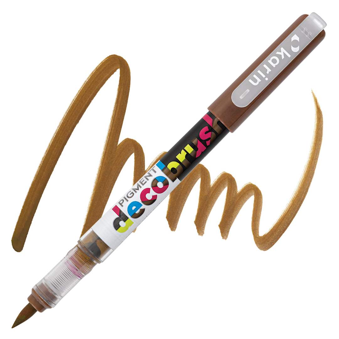 Open in modal - Karin Pigment Decobrush Marker - Sandstone marker and swatch