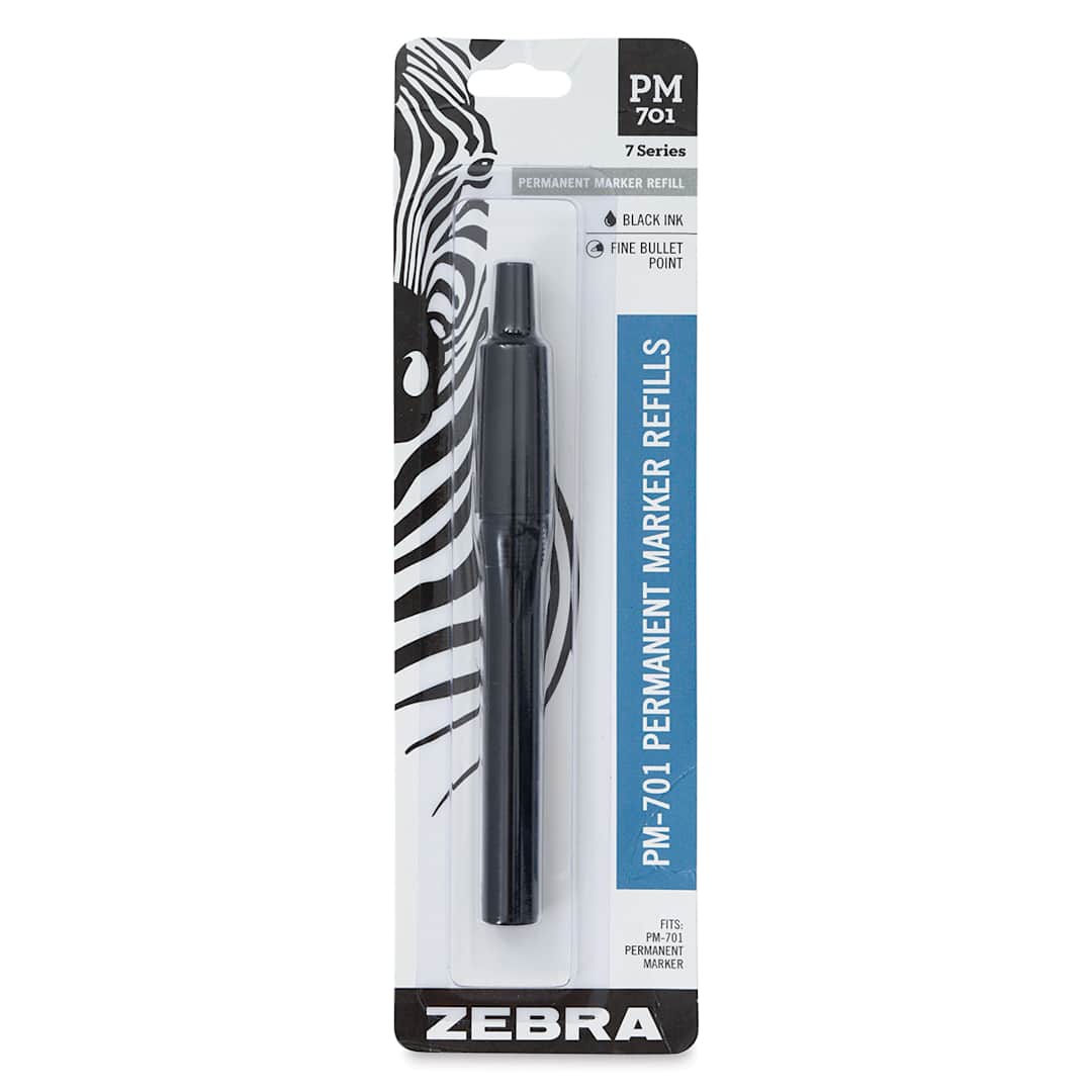 Open in modal - Zebra Permanent Marker Refill - Refill only, Black (front of package)