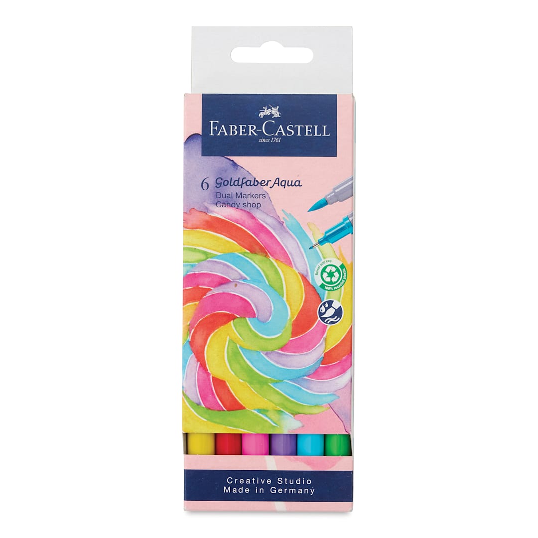 Open in modal - Faber-Castell Goldfaber Aqua Dual Markers - Candy Shop, Set of 6