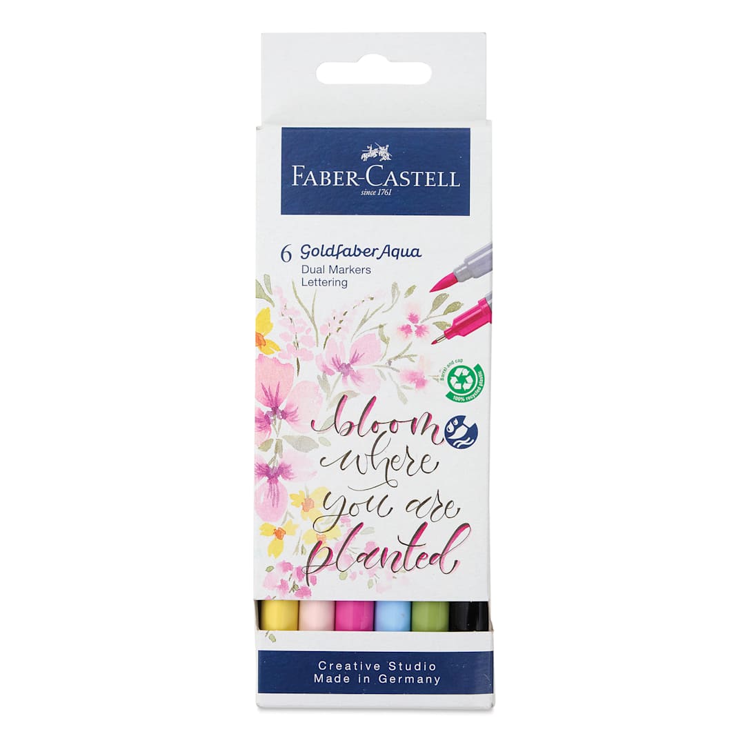 Open in modal - Faber-Castell Goldfaber Aqua Dual Markers - Lettering, Set of 6