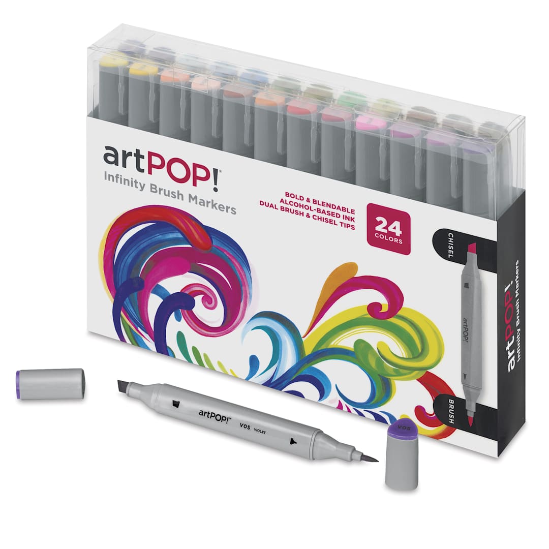 Open in modal - artPOP! Infinity Brush Marker Set - Set of 24, Assorted