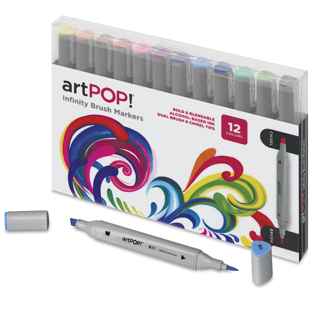 Open in modal - artPOP! Infinity Brush Marker Set - Set of 12, Assorted