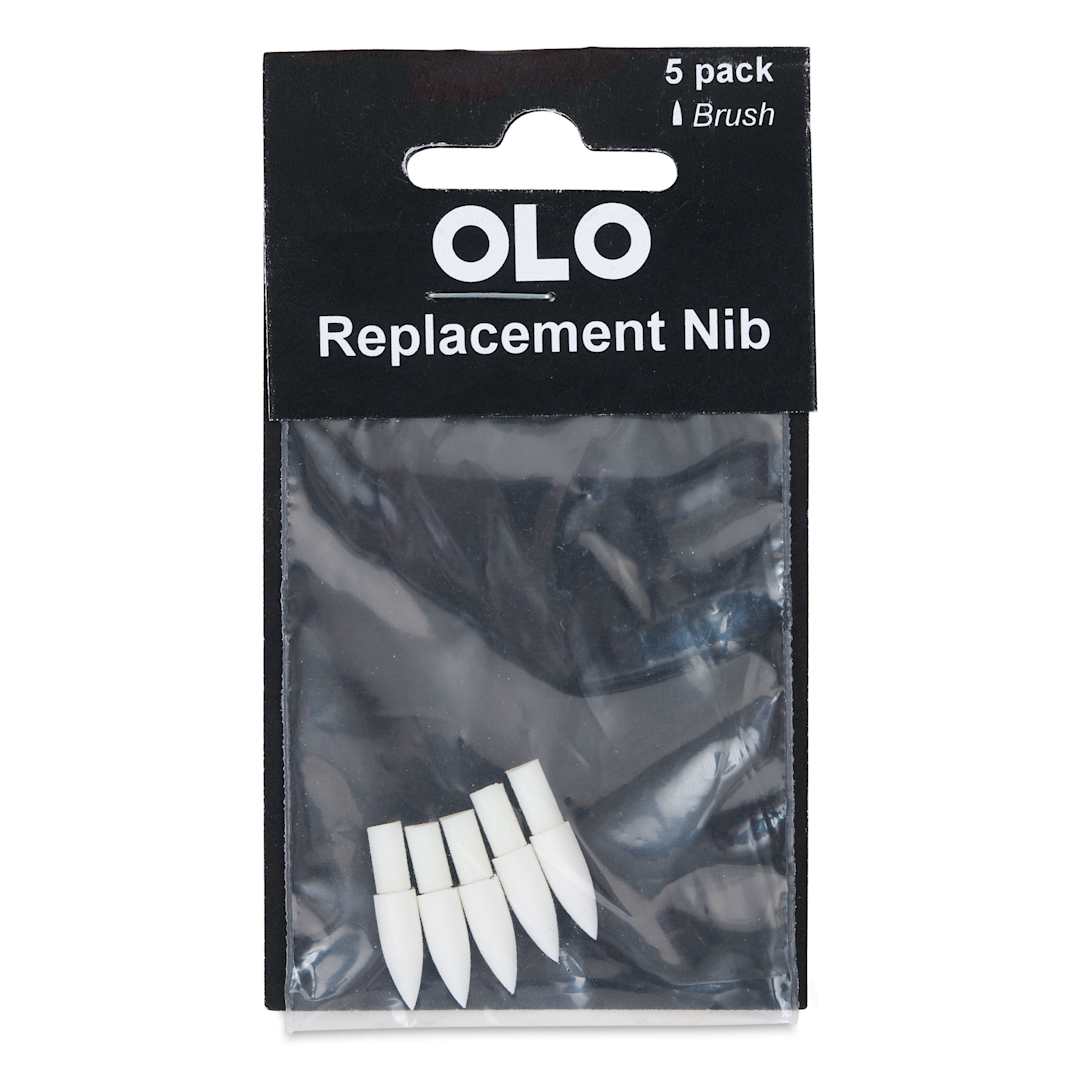 Open in modal - Olo Nib Replacements - Brush-Tip, Pkg of 5 in package