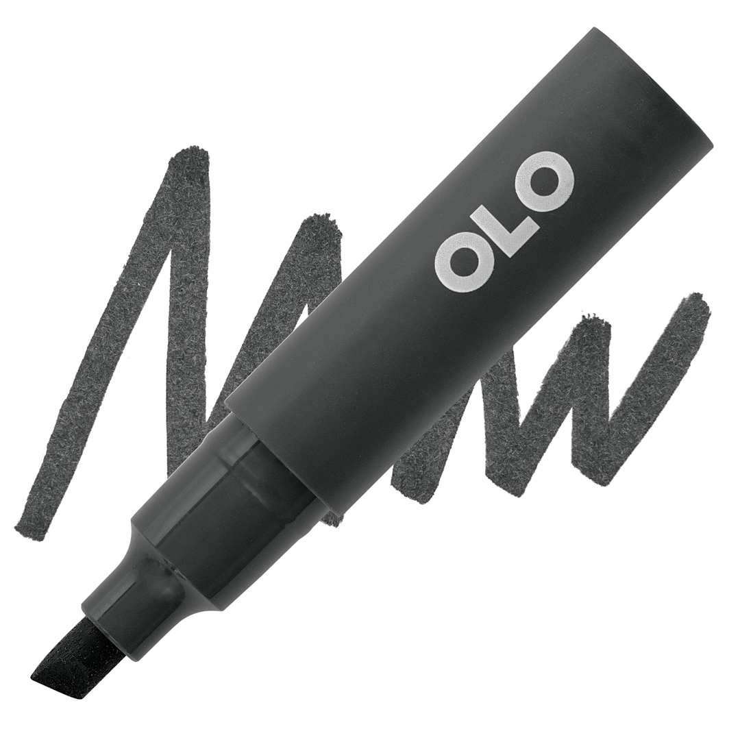Open in modal - Olo Chisel Tip Half-Marker - K Pure Black and swatch