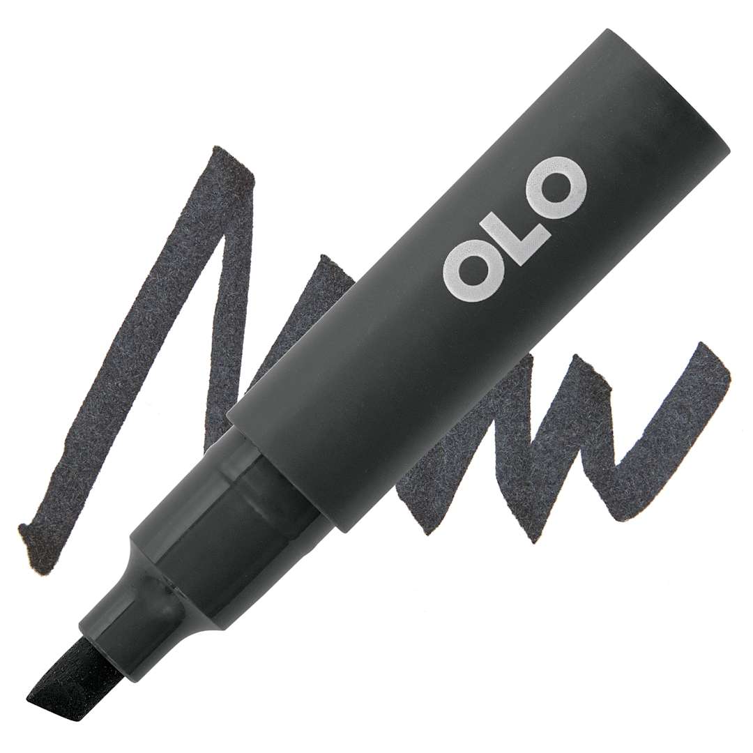 Open in modal - Olo Chisel-Tip Half Marker - CG9 Cool Gray 9 marker and swatch