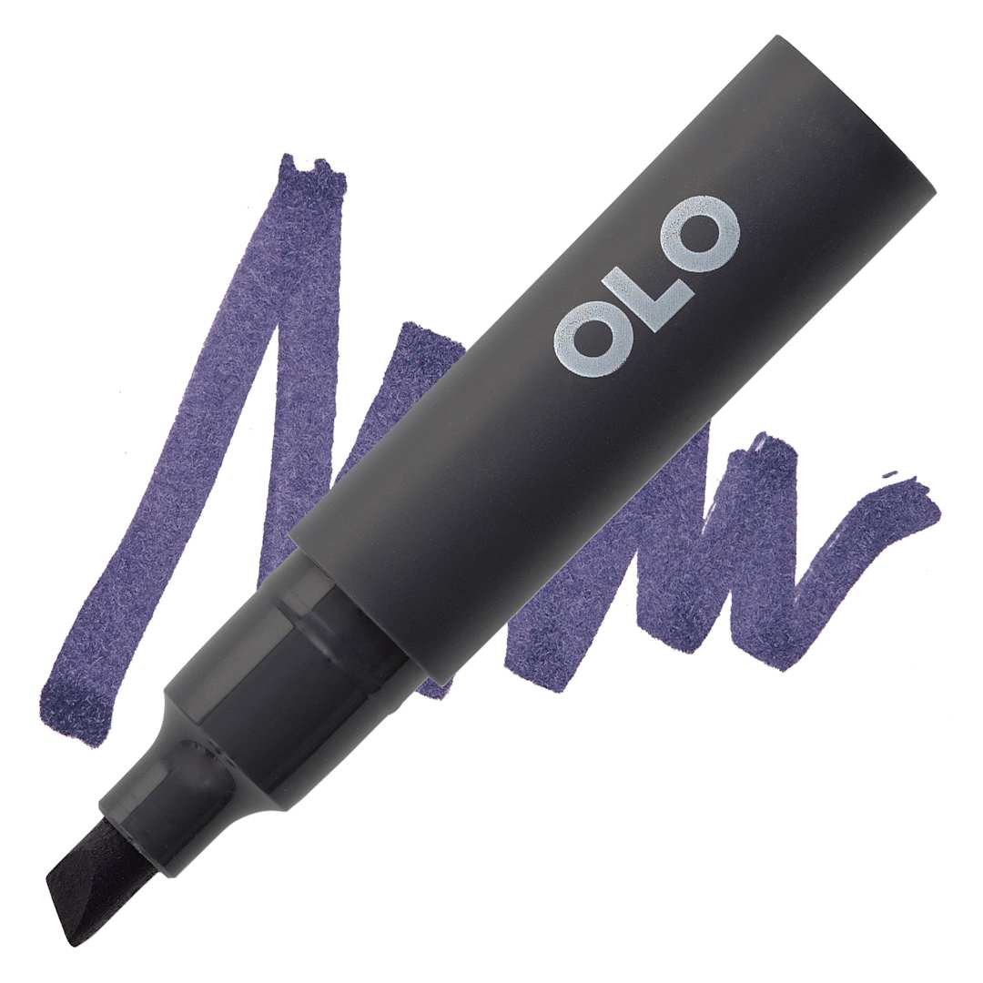 Open in modal - Olo Chisel-Tip Half Marker - BV4.7 Elderberry marker and swatch