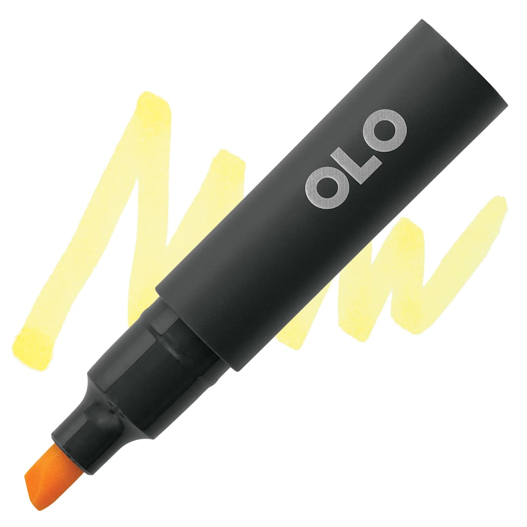 Open in modal - Olo Chisel-Tip Half Marker - Y2.2 Daffodil marker and swatch