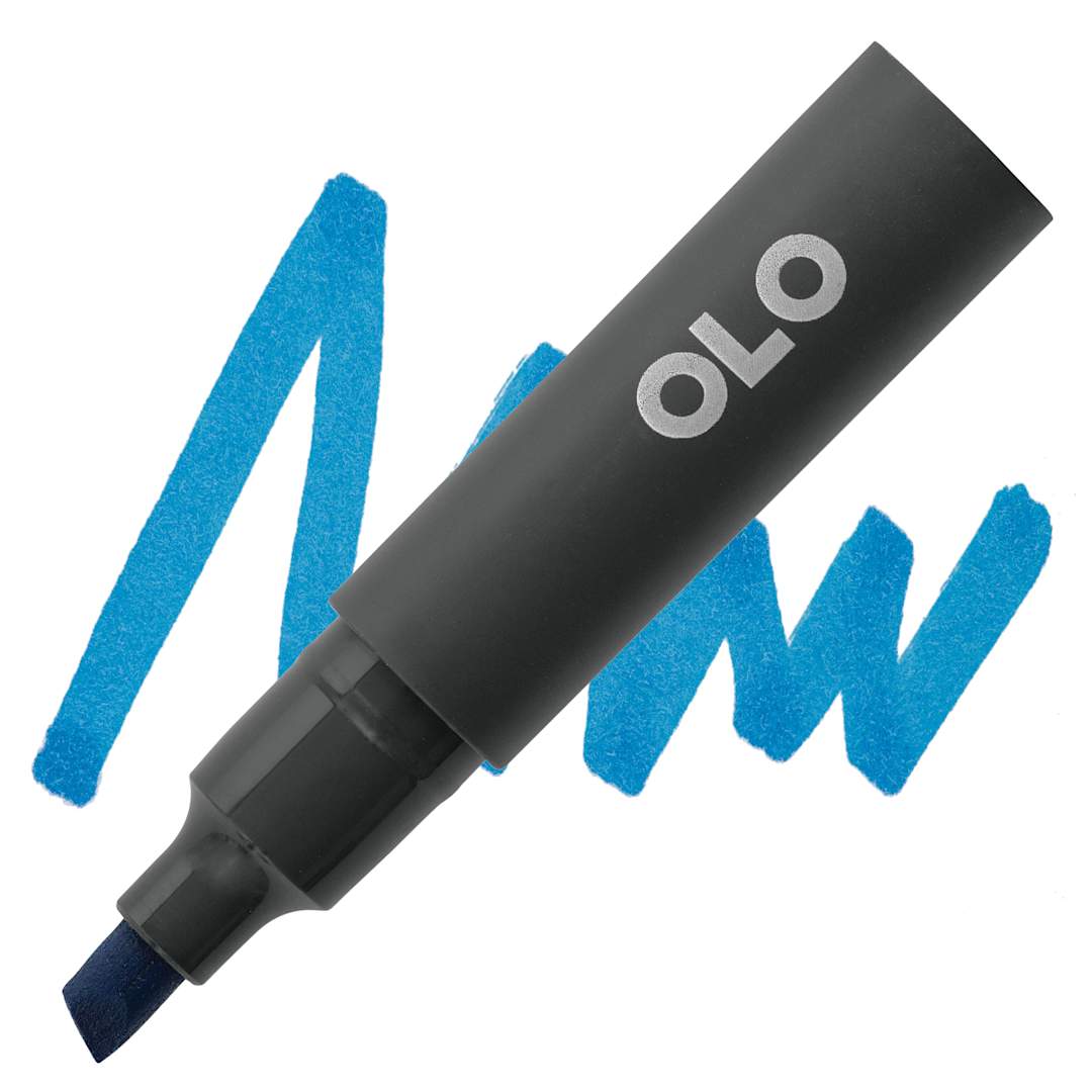 Open in modal - Olo Chisel-Tip Half Marker - B2.6 Azure marker and swatch