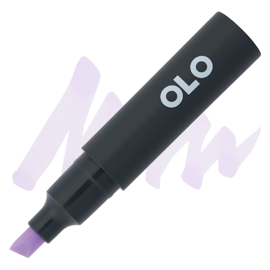 Open in modal - Olo Chisel-Tip Half Marker - BV1.1 Lavender Jade - Marker and Swatch