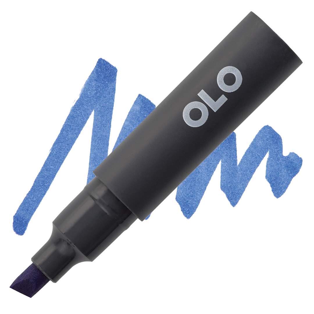 Open in modal - Olo Chisel-Tip Half Marker - BV2.6 Indigo marker and swatch