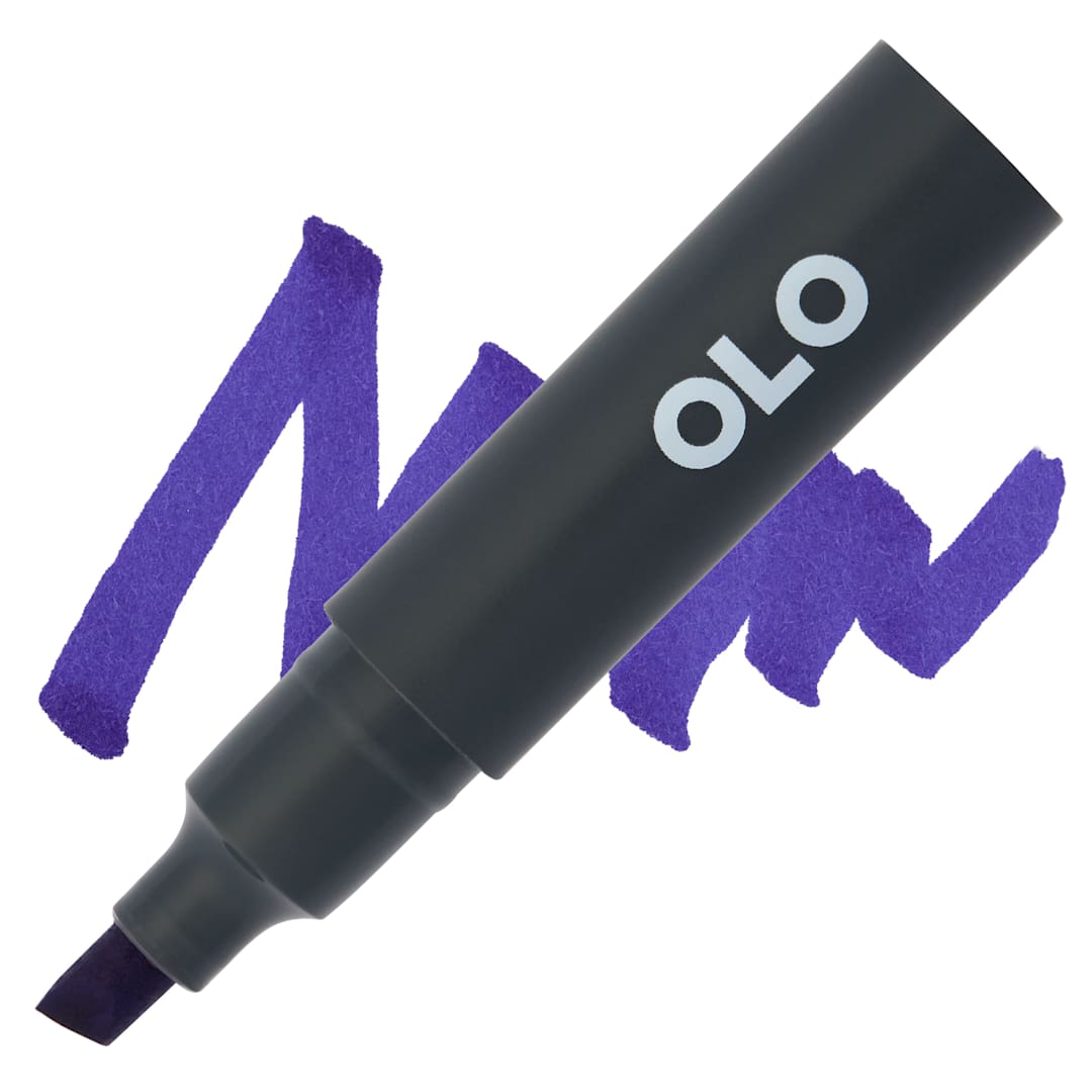 Open in modal - Olo Chisel-Tip Half Marker - BV1.7 Iris - Marker and Swatch