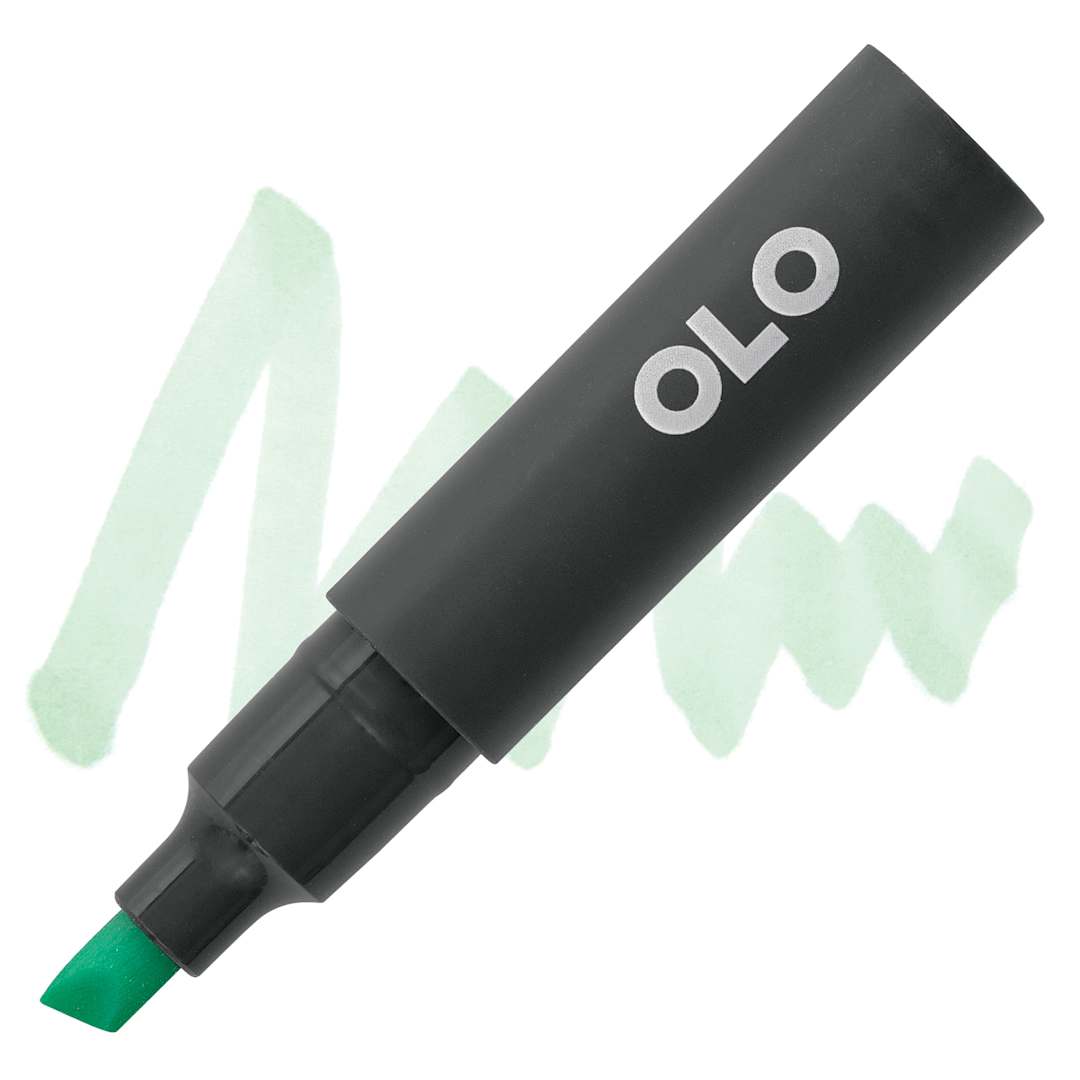 Open in modal - Olo Chisel-Tip Half Marker - G0.1 Jadeite Glass marker and swatch